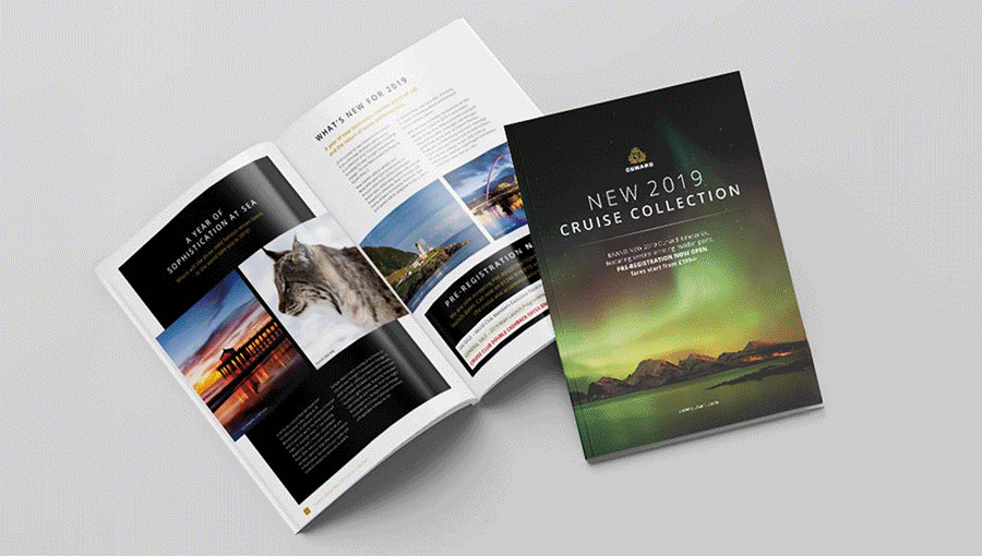Cunard brochures